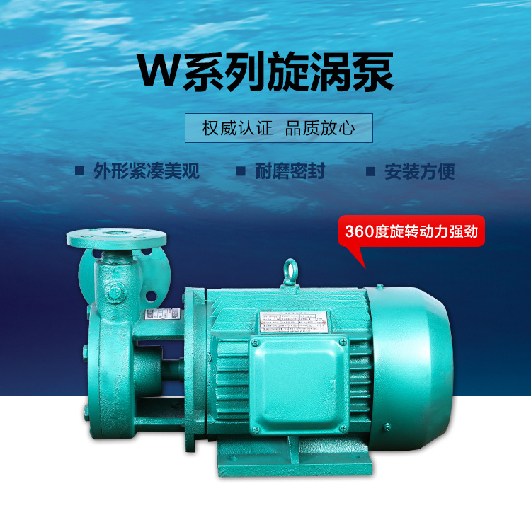 W系列旋涡泵高扬程高压单极卧式锅炉旋涡泵
